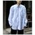 INTERIM LIMITED HYPER BIG STRIPE COTTON POPLIN REGULAR COLLAR SHIRTS IT23A130画像