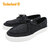 Timberland MYLO BAY BOAT LOW LACE SNEAKER Black Canvas A67P5画像