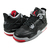 NIKE AIR JORDAN 4 RETRO (GS) BRED REIMAGINED black/fire red-cement grey FQ8213-006画像