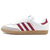 adidas SAMBA OG CLOUD WHITE/COLLEGIATE BURGUNDY/GUM IF3813画像