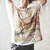 GLIMCLAP Patterned oversized T-shirt 16-074-GLS-CE画像