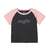 X-girl RHINESTONE CHUBBY LOGO S/S RAGLAN BABY TEE 105242011014画像