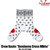 COOKMAN Crew Socks Bandanna Cross White 233-34949画像