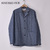 INDIVIDUALIZED SHIRTS LOUNGER JACKET RIGID CHAMBRAY BLUE画像