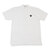 PLAY COMME des GARCONS BLACK HEART POLO SHIRT WHITE画像