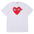 PLAY COMME des GARCONS BLUE EYE HEART TEE AX-T086-051画像