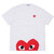 PLAY COMME des GARCONS HEM HEART TEE AX-T034-051画像