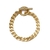 LAVER No.19 9MM CURB CHAIN T BAR BRACELET GOLD画像