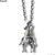 Peanuts&Co TEDDY BUNNYPEANUTS (silver&times;K10) + silver chain 60cm. round画像
