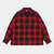 APPLEBUM Cut Off Nel Shirt Red/Black 2420203画像
