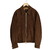 CINQUANTA REGULAR COLLAR ZIP BLOUSON CAMOSCIO画像