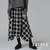 AVIREX WAFFLE OMBRE CHECK IRREGULAR SKIRT 7835116604画像