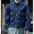 INTERIM "2ND" SHUTTLE DENIM SIDE PANEL JACKET IT25S013画像