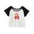 X-girl FACE RAGLAN S/S BABY TEE 105252011001画像