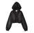 X-girl FADED COMPACT L/S ZIP UP HOODIE 105252012001画像