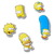crocs IBBITZ THE SIMPSONS 5 PACK 10014880画像