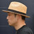 HIGHER Pattern Weaving Raffia Fedora HO25002画像