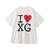 X-girl STENCIL I LOVE XG LOGO S/S BIG TEE DRESS 105252041007画像