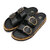 GENUINS GALIA LEATHER-DRESS-BLACK G105683JT画像