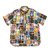 SUGAR CANE MADRAS CHECK PATCHWORK S/S BUTTON DOWN SHIRT SC39515画像