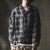 GLIMCLAP Ripped viyella plaid shirt 19-031-GLA-CF画像