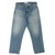 JOHNBULL 13.5オンスデニムワイドテーパードジーンズ ユーズド JM243P01-015画像