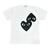 PLAY COMME des GARCONS OVERLAP REVERSE HEART TEE AX-T348-051画像