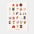 APPLEBUM &ldquo;Alphabet&rdquo; A4 Sticker HS2511004画像