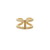 XOLO JEWELRY H Ring with Hair Line -Gold- XOR112-GOLD画像