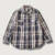 POST OVERALLS #3217-FP1 St.Louis : cotton flannel plaid grey画像