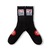 COOKMAN Rib Crew Socks Vision Logo Black 163-53970画像