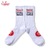 COOKMAN Rib Crew Socks Vision Logo White 163-53971画像
