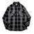 BIG MIKE HEAVY FLANNEL SHIRTS -BLK&times;GRY- 102535101画像