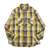 BIG MIKE HEAVY FLANNEL SHIRTS -YLW&times;GRY&times;OFF- 102535103画像
