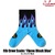 COOKMAN Rib Crew Socks Flame Black Blue 233-53957画像