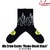 COOKMAN Rib Crew Socks Flame Black Black 233-53958画像