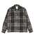 CRIMIE LEATHER COLLAR CHECK CPO SHIRT CR1-02E5-SL08画像