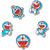 crocs JIBBITZ Doraemon 5Pack 10016188画像