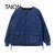 TAION MILITARY CREW NECK DOWN CARDIGAN TAION-104PML-1画像