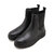 Clarks Torhill Maple Black-Leather 26173858画像