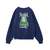 X-girl FACE PATCH AND LOGO CREWNECK SWEAT TOP 105254012013画像