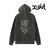 X-girl PIGMENT DYED FACE AND LOGO SQUARE PATCH ZIP UP SWEAT HOODIE 105261012014画像