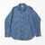 THE CORONA UTILITY COTTON CHAMBRAY NAVY 1POCKET SHIRT CS001-26画像