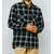 BIG MIKE Light Flannel L/S Shirts BLK&times;GRN&times;WHT 102615100画像