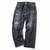 GOLD GL42580H / RECYCLED WASTE SUVIN COTTON YARN 14oz. DENIM 5POCKET STRAIGHT PANTS VINTAGE WASHED (ZIPPER FLY)画像
