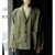 INTERIM SUITING LINEN OPEN COLLAR OVER SHIRT JACKET IT26S029画像
