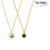 CRIMIE STONE SILVER NECKLACE 24KPD CR1-02F1-JW07画像