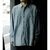 INTERIM SPOT BLEACH VINTAGE WASH BLUE SHUTTLE CHAMBRAY HYPER BIG US NAVY WORK SHIRT TYPE2 IT26S113画像