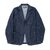 Workers Lounge Jacket Indigo Herringbone画像