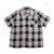 SUGAR CANE COTTON OMBRE CHECK S/S OPEN SHIRT SC39724画像